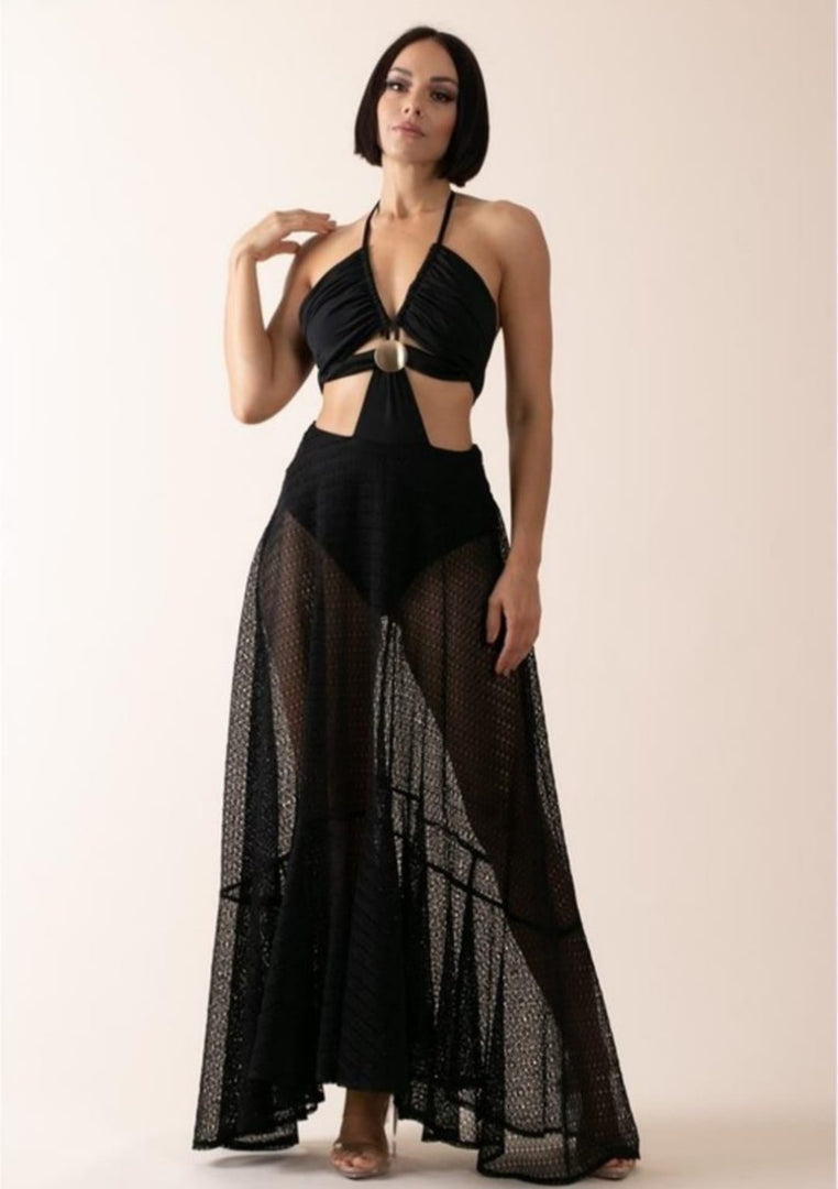VESTIDO LARGO PLAYA NEGRO