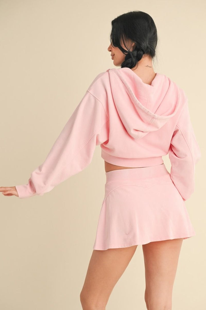 SUDADERA CORTA CON CIERRE