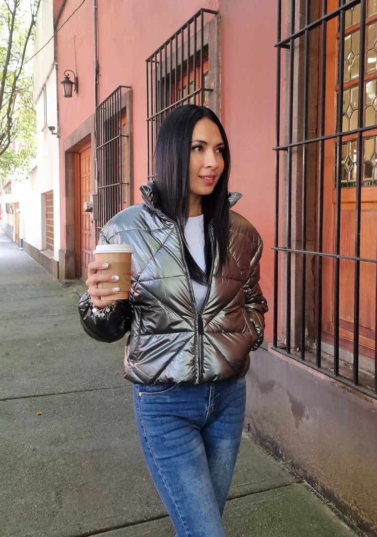 CHAMARRA GRIS OXFORD