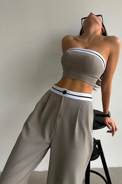 CONJUNTO TOP Y PANTALÓN
