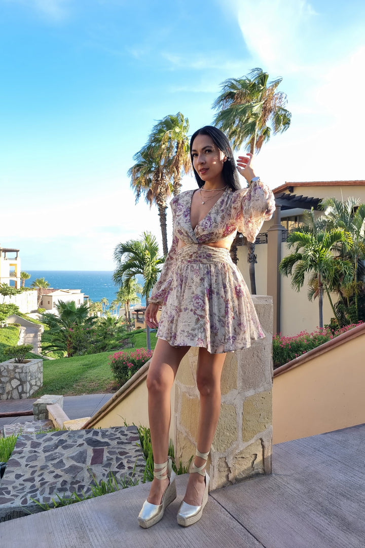 VESTIDO CORTO FLORAL