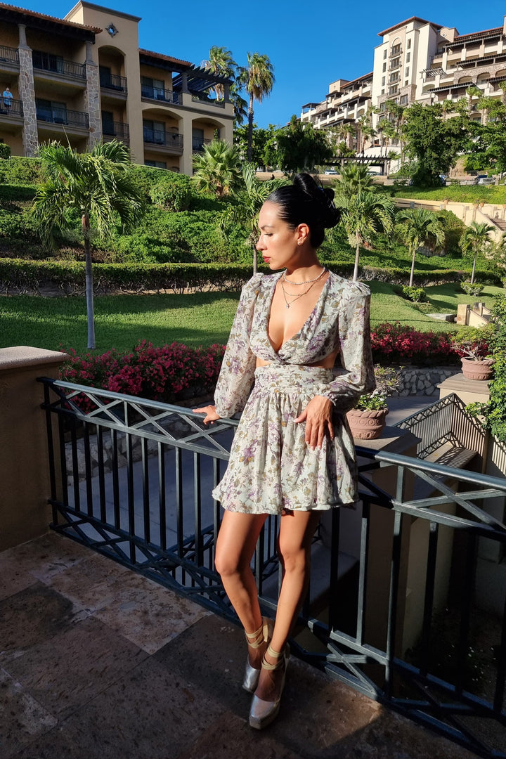 VESTIDO CORTO FLORAL