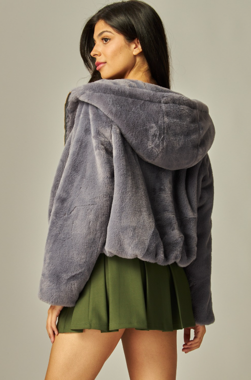 CHAMARRA AFELPADA FOG GRAY